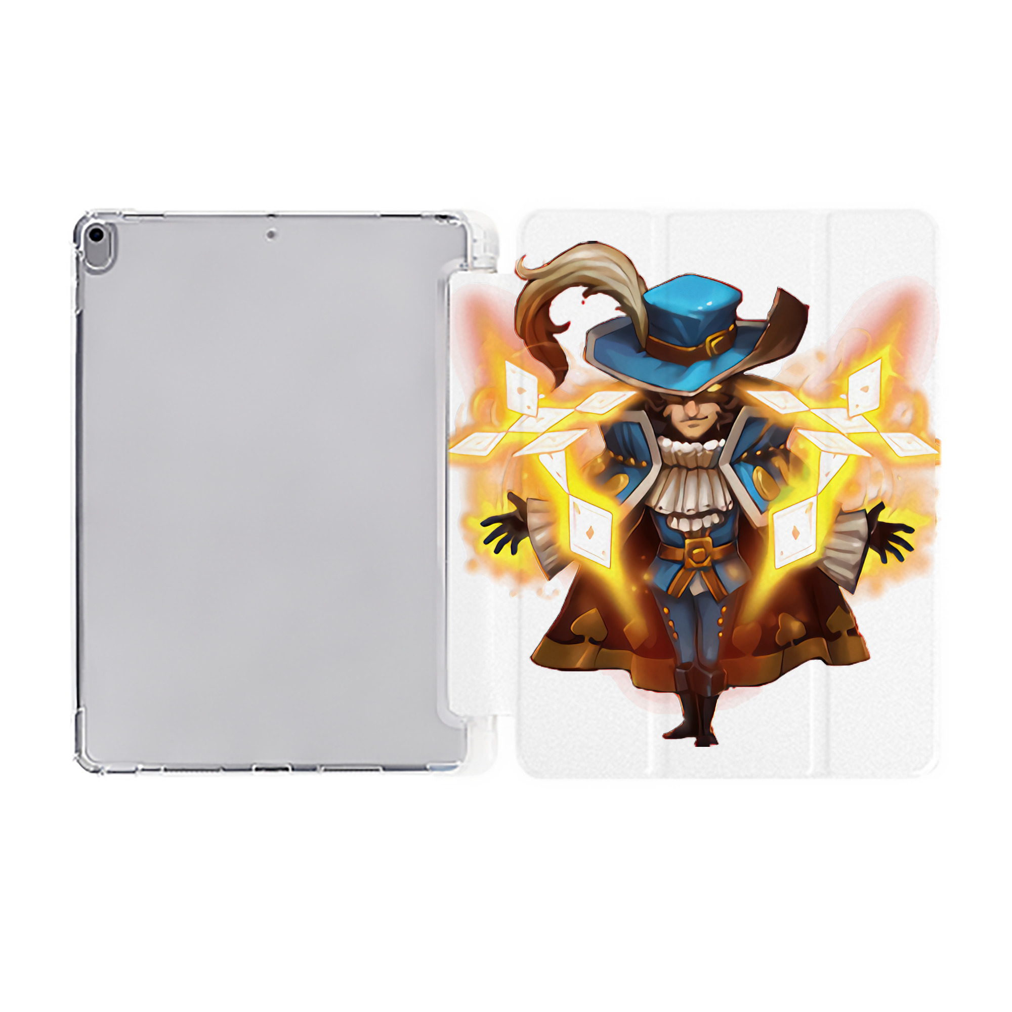 （画像用） リーグ・オブ・レジェンド League of Legends LOL IPad ケース ペン収納付き 三つ折りスタンド PUレザー×シリコン 対応機種9.5/10.5/10.9インチ